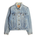 vintage 80s levis 71506 0216 usa made distressed light wash denim trucker jacket