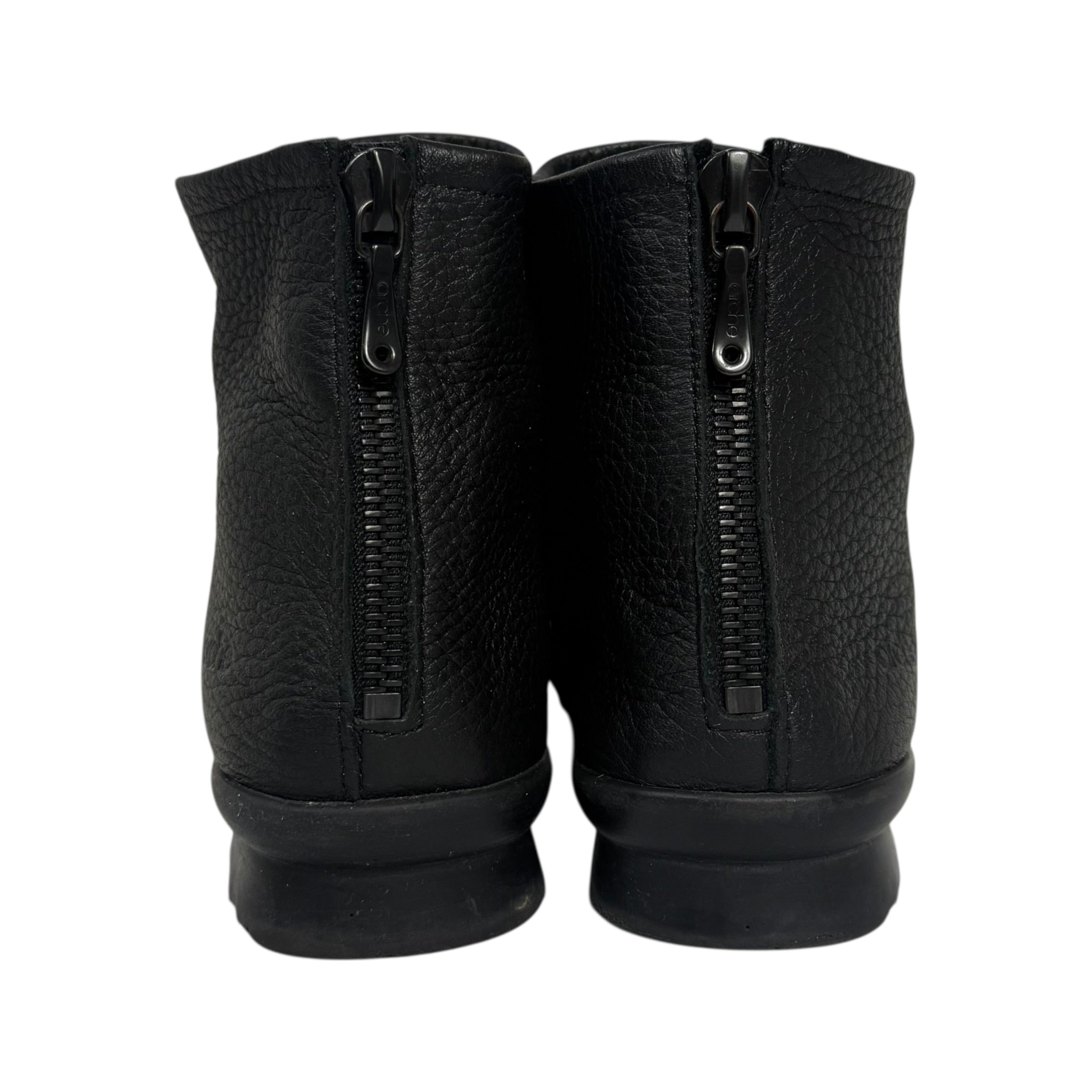 arche baryky soft black deerskin leather boots
