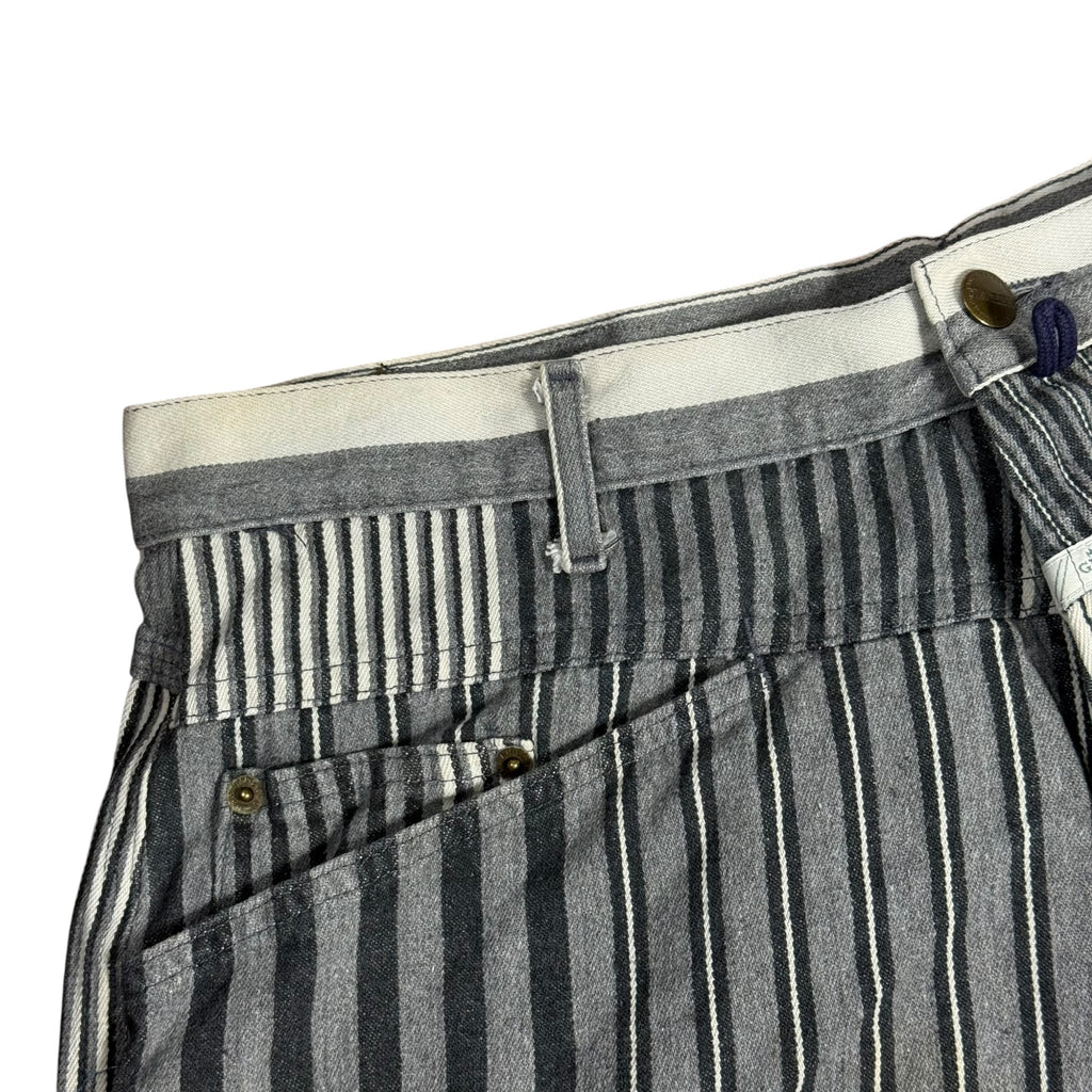 vintage marithe francois girbaud striped denim shorts
