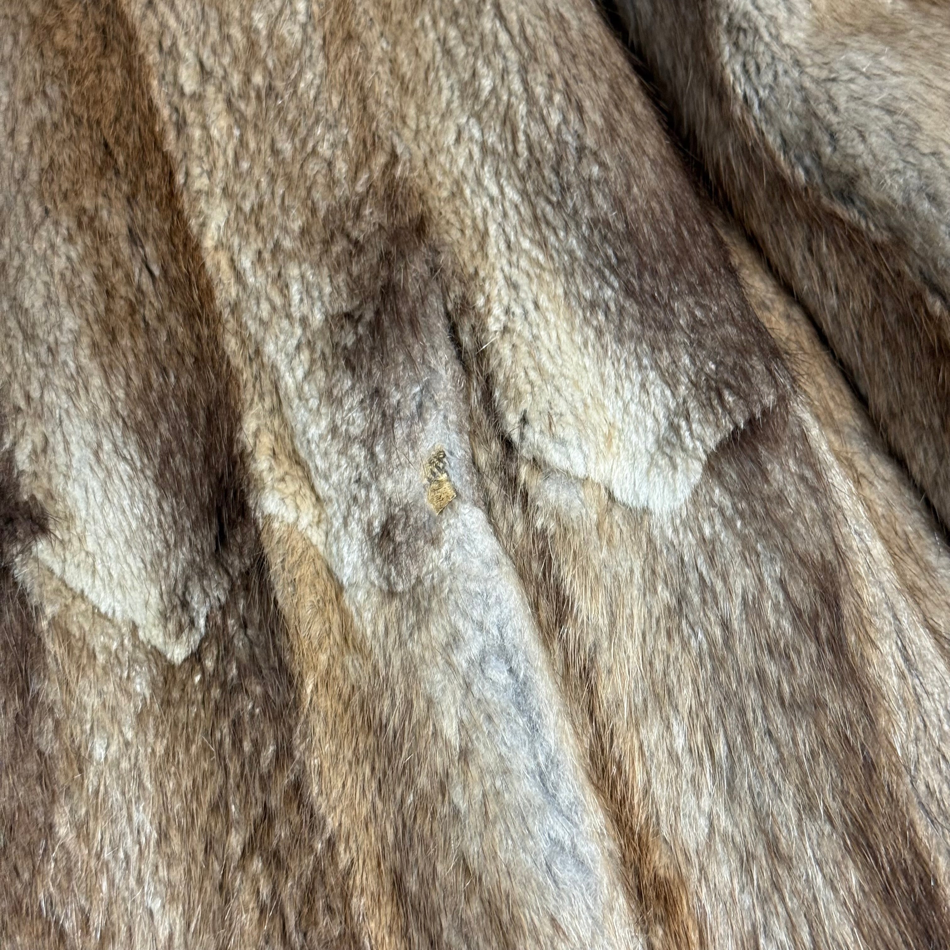 vintage 1940s great northern fur co new york muskrat paw coat